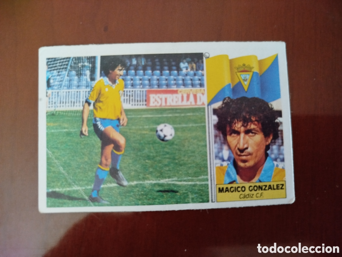 Cromos de f&uacute;tbol: Liga Este 86/87.Cadiz. M&aacute;gico Gonz&aacute;lez (Fichaje N&deg;21).