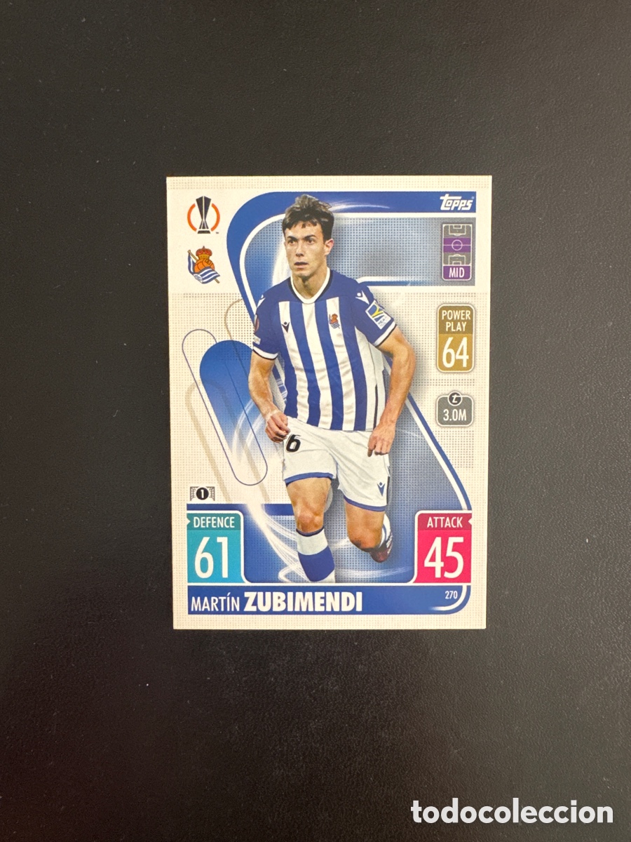 Figurine di Calcio: ZUBIMENDI REAL SOCIEDAD NUMERO 270 MATCH ATTAX 2021 2022