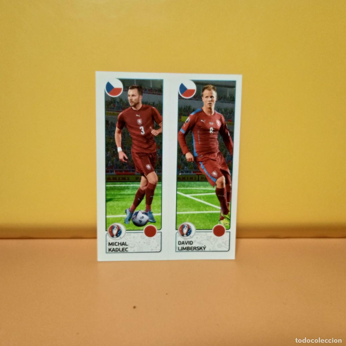 Cromos de f&uacute;tbol: PANINI EURO 2016 FRANCE; EUROCOPA FRANCIA: REP&Uacute;BLICA CHECA KADLEC/LIMBERSKY 381 A/B