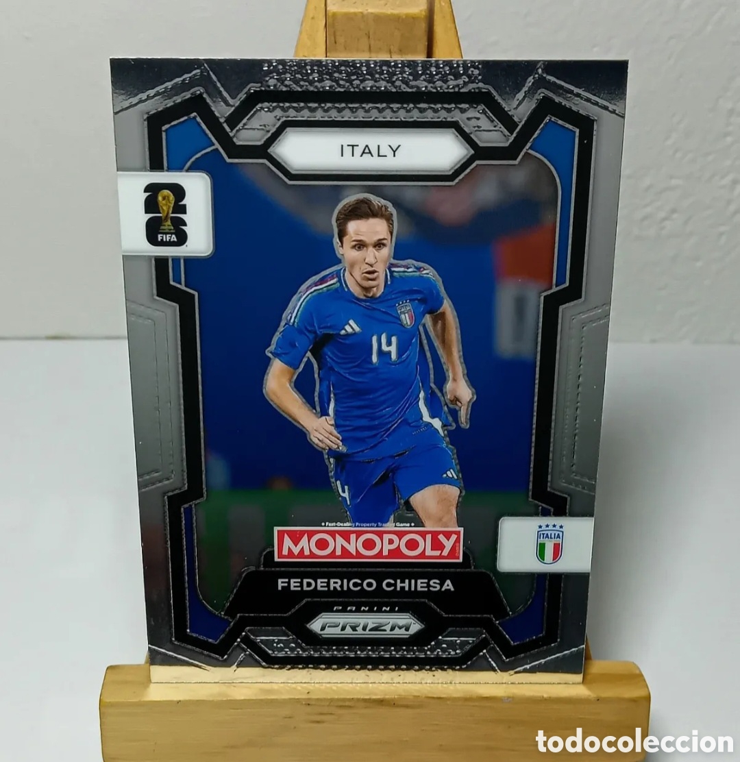Cromos de f&uacute;tbol: FEDERICO CHIESA 2026 ITALIA MONOPOLY PRIZM PANINI.