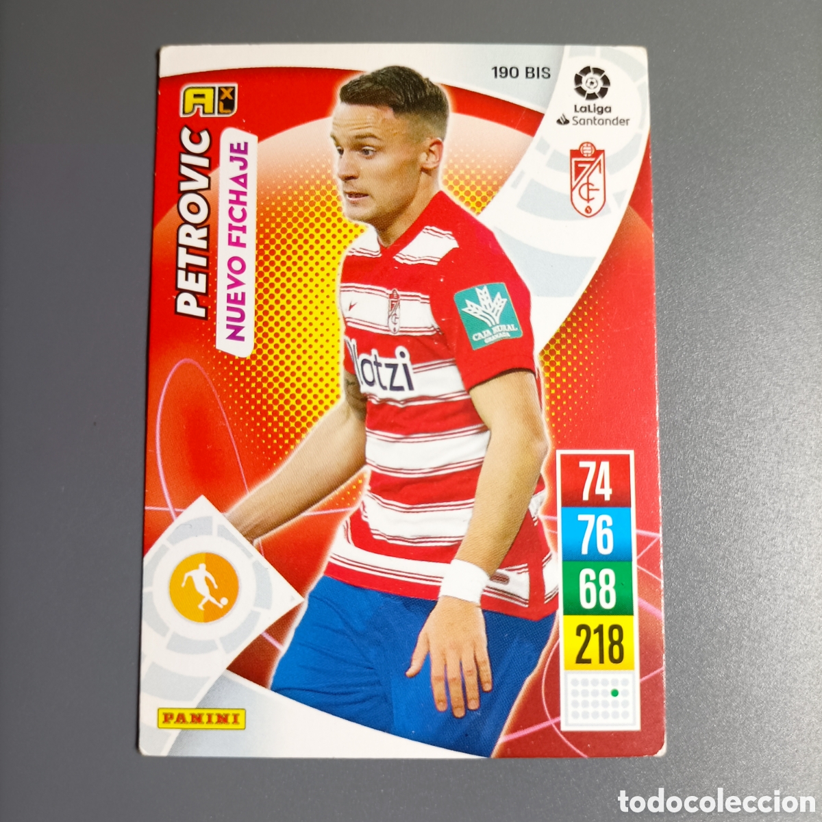 Cromos de f&uacute;tbol: ADRENALYN. LIGA 2021-2022 (GRANADA) №190 BIS. PETROVIC / NUEVO FICHAJE