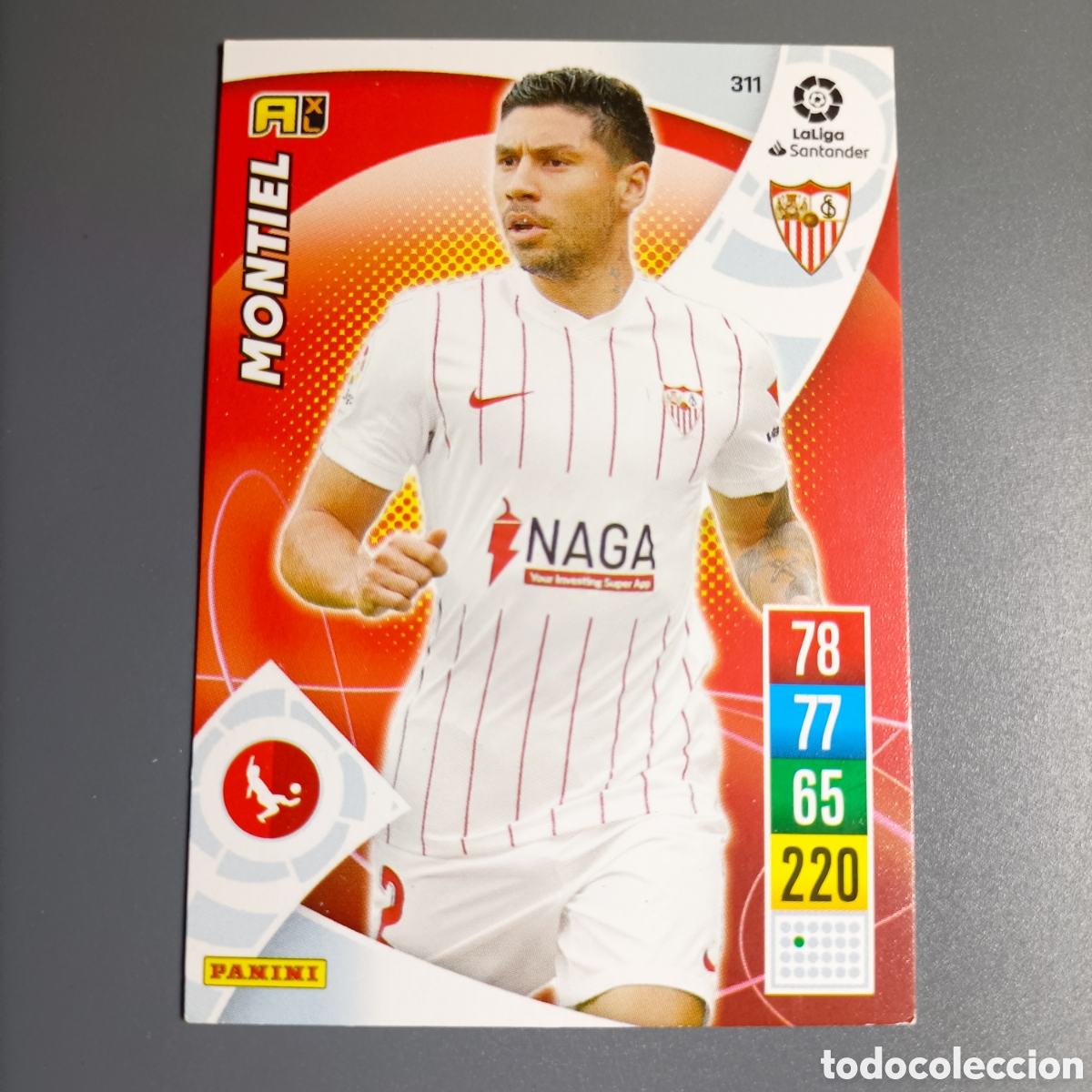 Cromos de f&uacute;tbol: ADRENALYN. LIGA 2021-2022 (SEVILLA) №311 MONTIEL