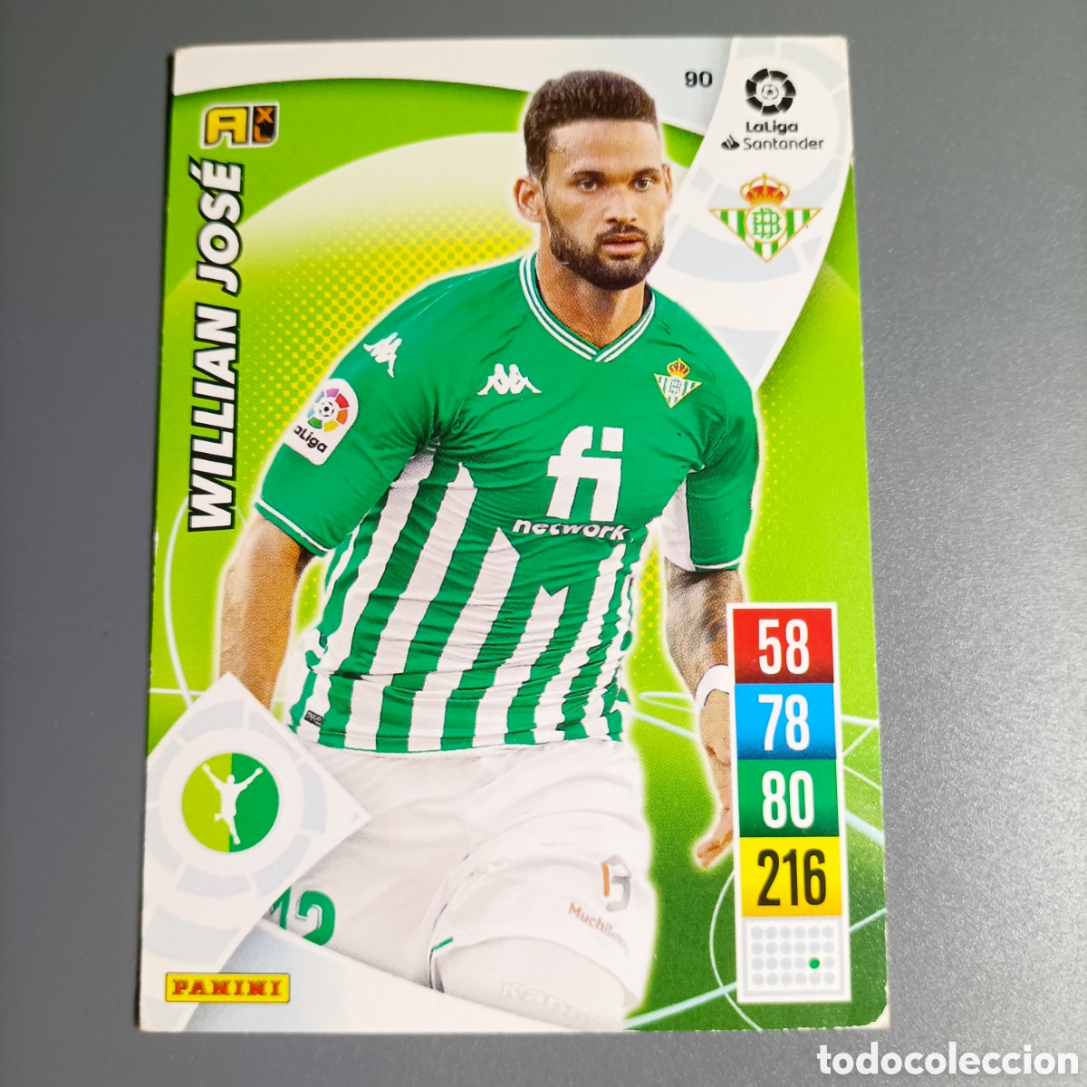 Cromos de f&uacute;tbol: ADRENALYN. LIGA 2021-2022 (BETIS) №90 WILLISN JOS&Eacute;