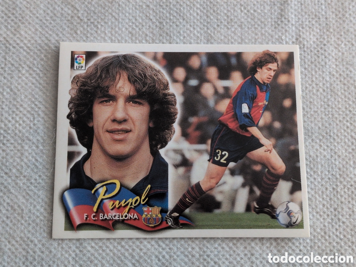 Cromos de f&uacute;tbol: PUYOL F. C. BARCELONA LIGA ESTE 2000 2001 00 01 NUNCA PEGADO SIN PEGAR