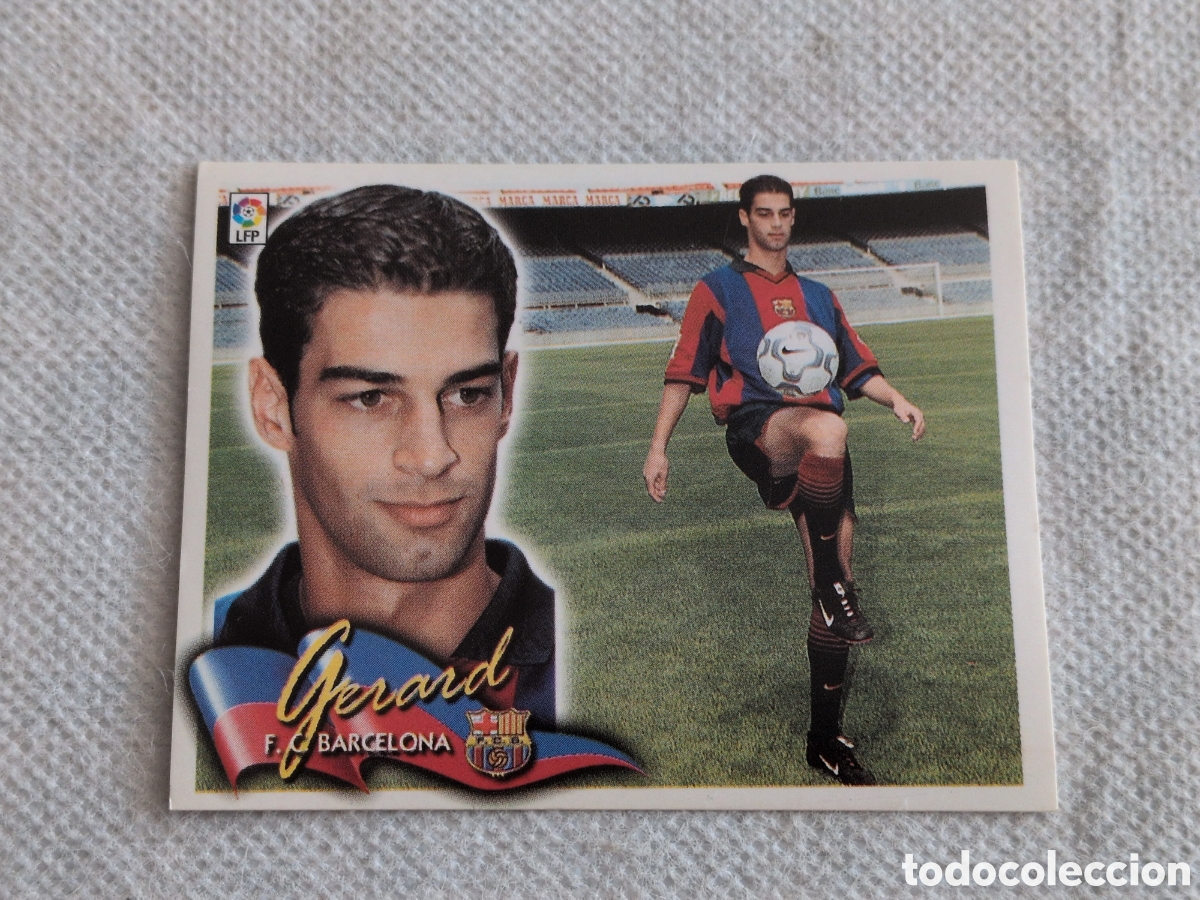 Cromos de f&uacute;tbol: CROMO LIGA 2000 2001 00 01 EDICIONES ESTE COLOCA GERARD BARCELONA NUNCA PEGADO