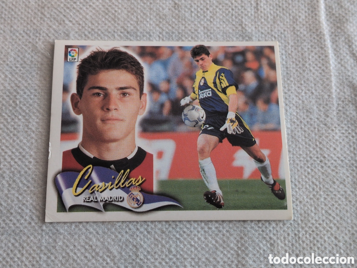 Cromos de f&uacute;tbol: CASILLAS REAL MADRID LIGA ESTE 2000 2001 00 01 NUNCA PEGADO SIN PEGAR