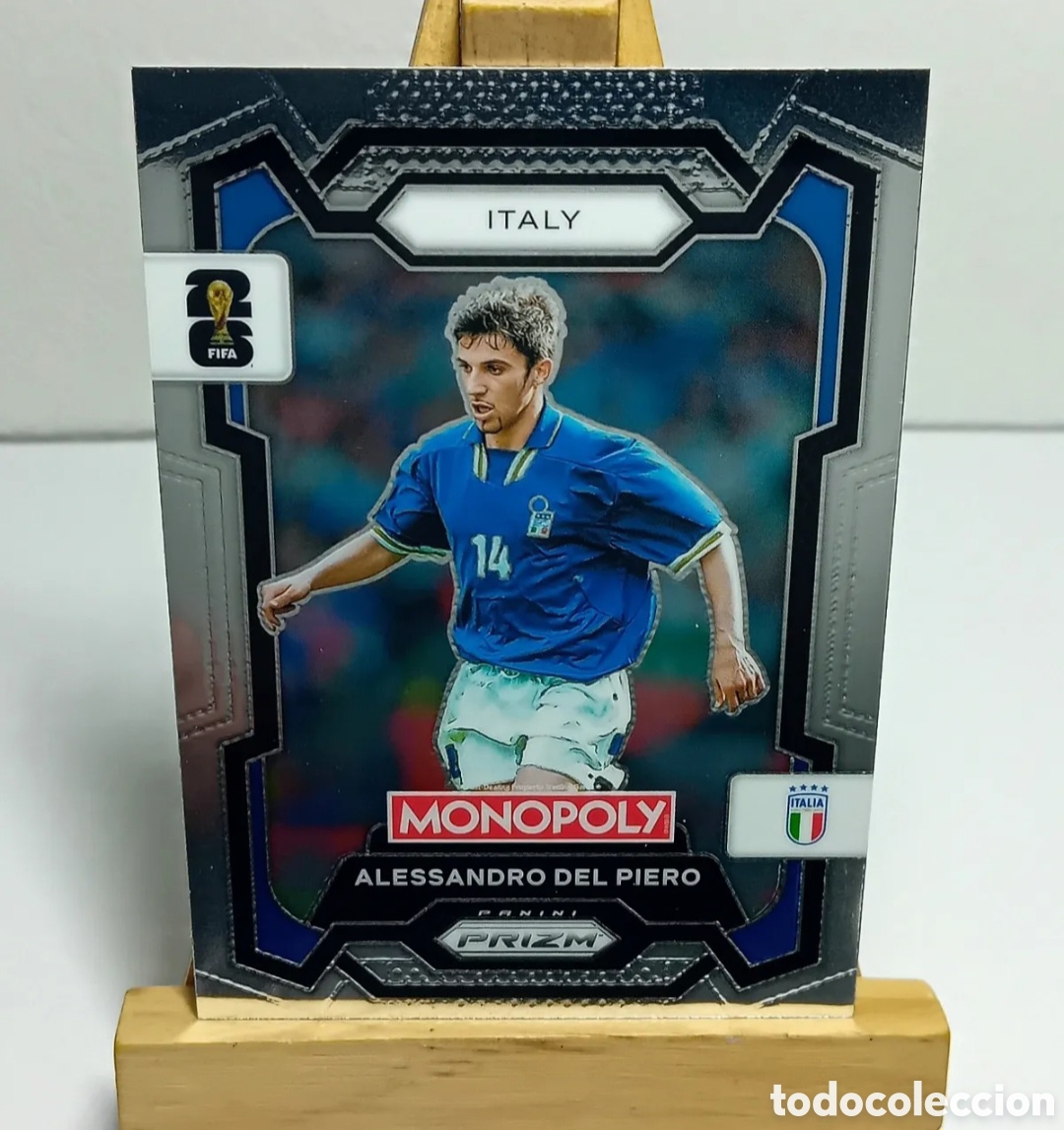 Cromos de f&uacute;tbol: ALESSANDRO DEL PIERO 2026 ITALIA MONOPOLY PRIZM PANINI.