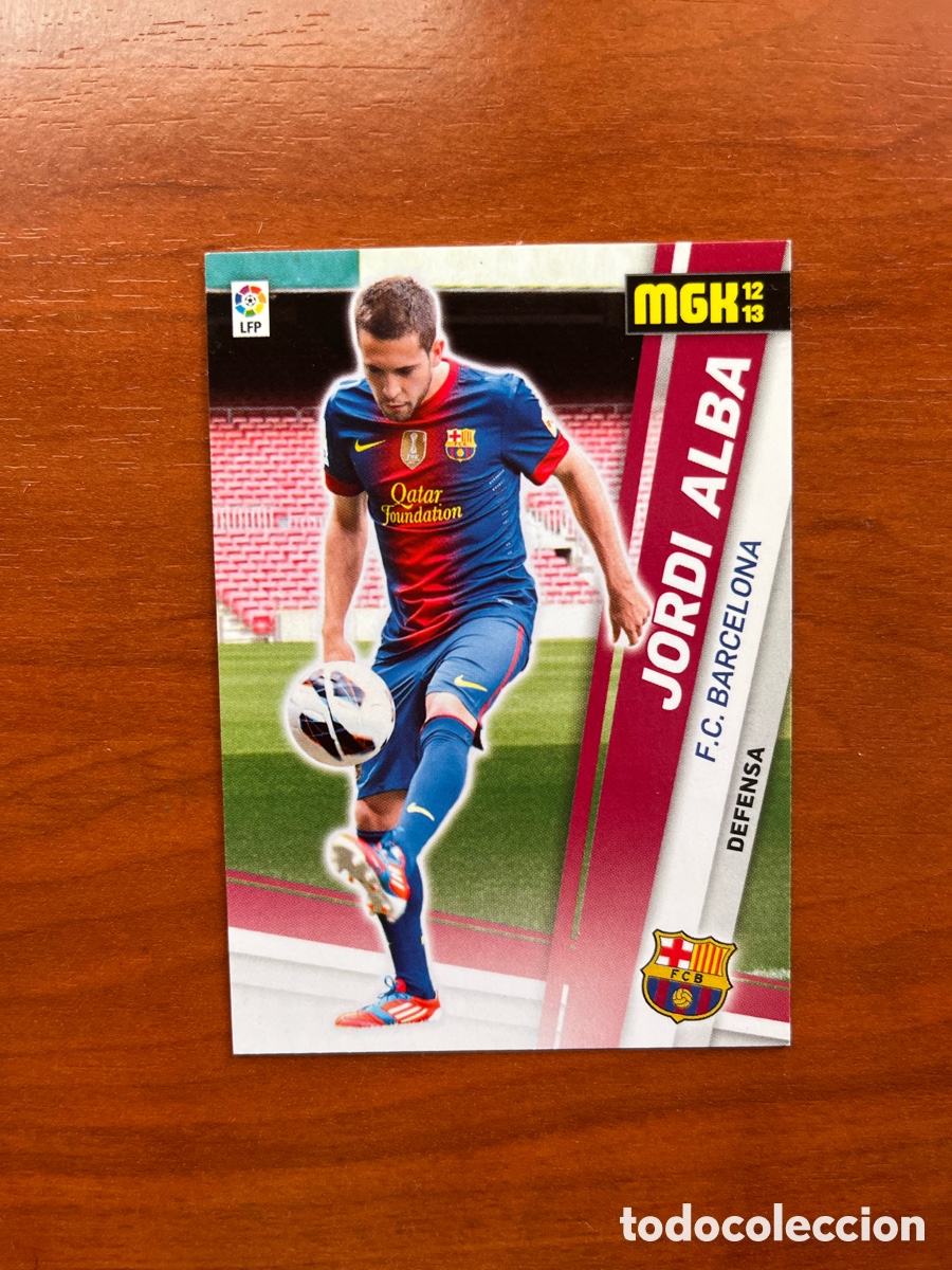 Cromos de f&uacute;tbol: JORDI ALBA N&ordm; 44 FCB BARCELONA BAR&Ccedil;A CROMO PANINI MEGACRACKS 2012 2013 MGK LIGA F&Uacute;TBOL 12 13