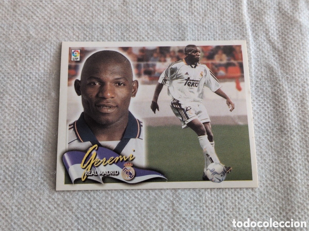 Cromos de f&uacute;tbol: GEREMI REAL MADRID COLOCA LIGA ESTE 2000 2001 00 01 NUNCA PEGADO SIN PEGAR