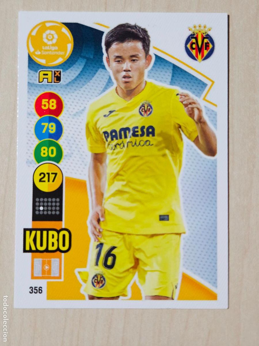 Cromos de f&uacute;tbol: FICHA N&ordm; 356 KUBO - ADRENALYN 20 21 - PANINI 2020 - 21 - CROMO - VILLARREAL