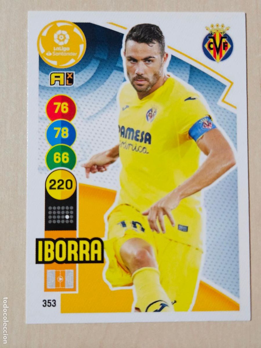 Cromos de f&uacute;tbol: FICHA N&ordm; 353 IBORRA - ADRENALYN 20 21 - PANINI 2020 - 21 - CROMO - VILLARREAL
