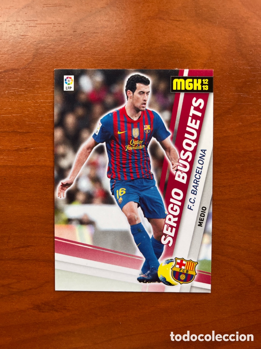 Cromos de f&uacute;tbol: SERGIO BUSQUETS FCB BARCELONA N&ordm; 45 PANINI MEGACRACKS 2012 2013 12 13 LIGA F&Uacute;TBOL 12 13
