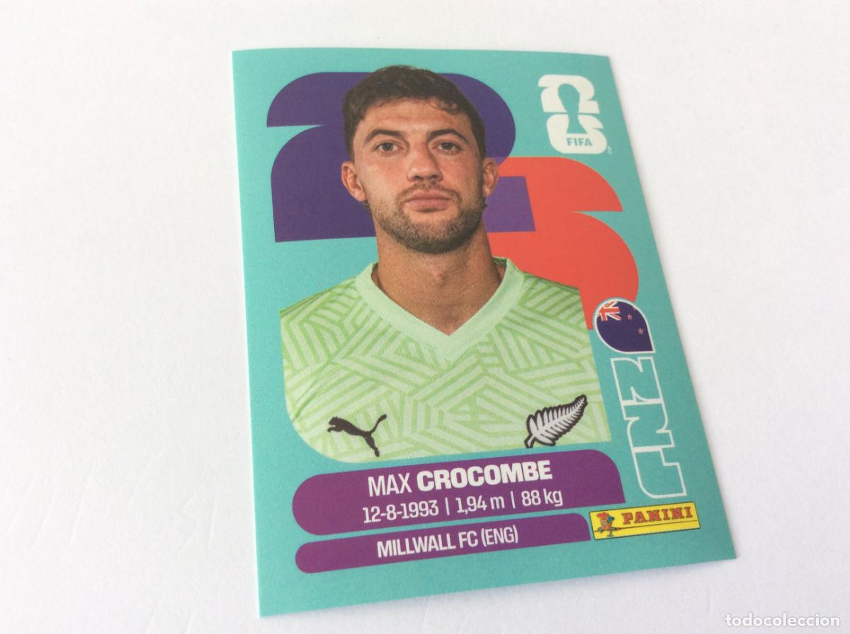 Cromos de f&uacute;tbol: NZL2 NZL 2 Max Crocombe Nueva Zelanda Sticker Cromo FIFA World Cup 2026 26 Panini Mundial