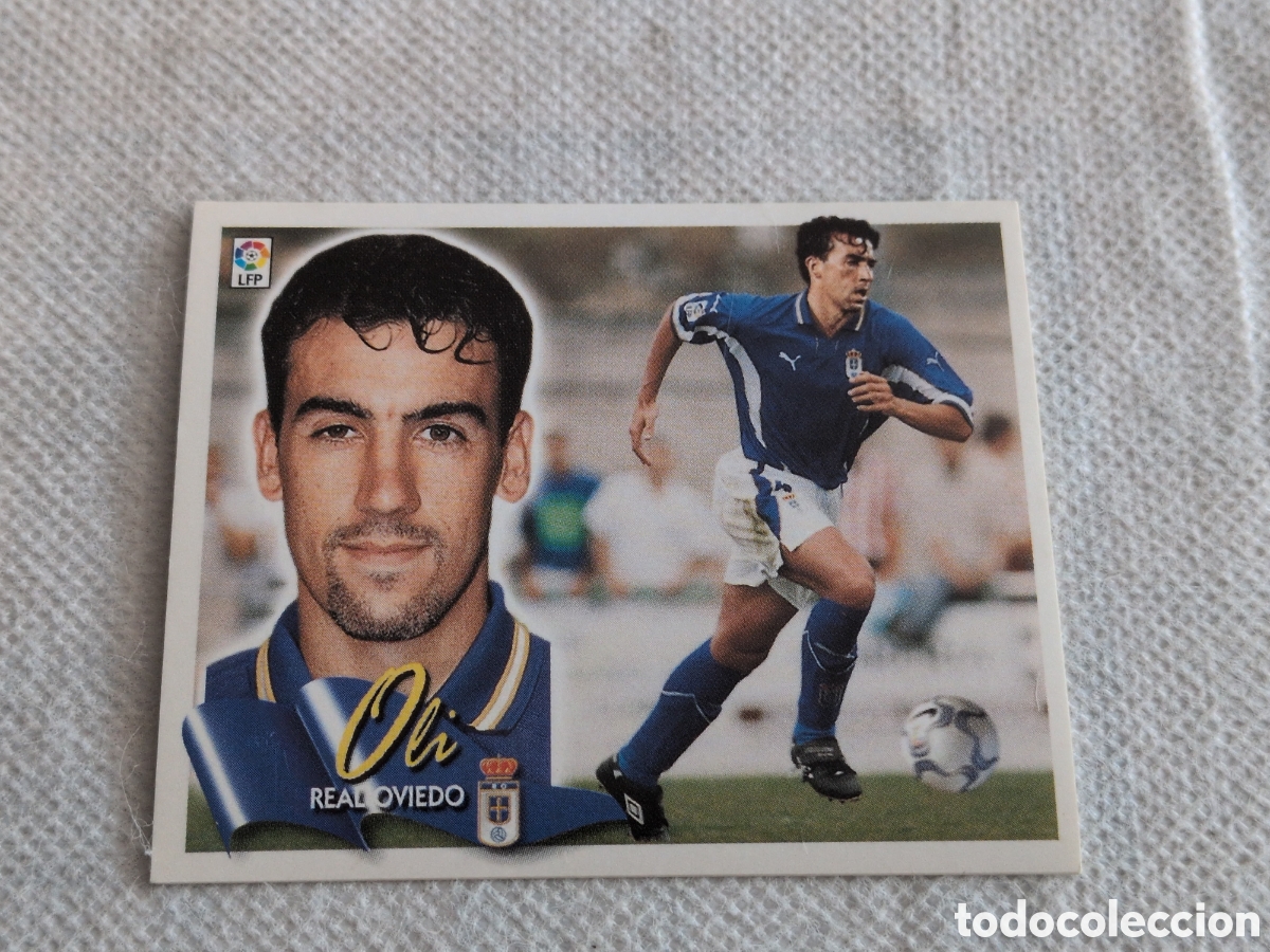 Cromos de f&uacute;tbol: OLI REAL OVIEDO COLOCA LIGA ESTE 2000 2001 00 01 NUNCA PEGADO SIN PEGAR