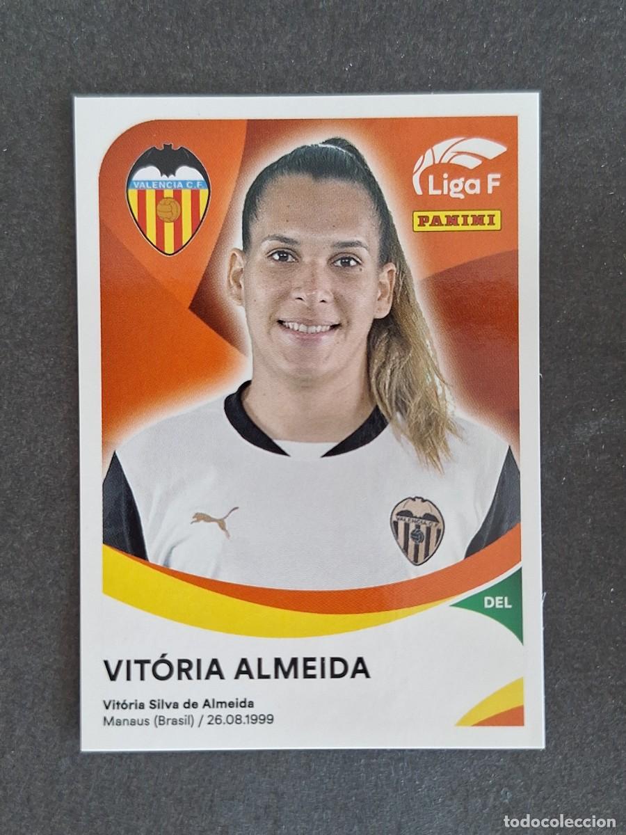 Cromos de f&uacute;tbol: L1 VITORIA ALMEIDA VALENCIA C. F. FEMENINO 320 PANINI LIGA F 2024 2025 24 25 SIN PEGAR NUNCA PEGADO