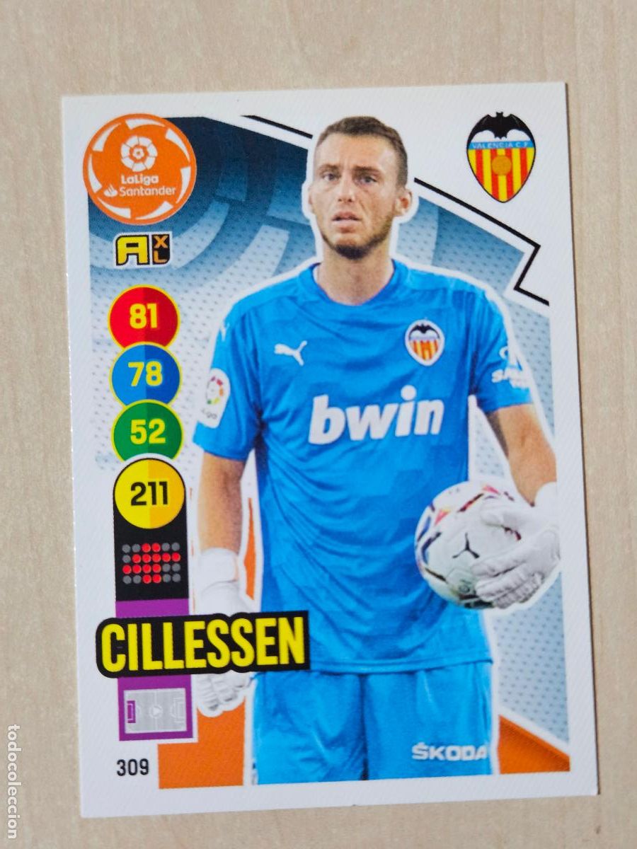 Cromos de f&uacute;tbol: FICHA N&ordm; 309 CILLESSEN - ADRENALYN 20 21 - PANINI 2020 - 21 - CROMO - VALENCIA
