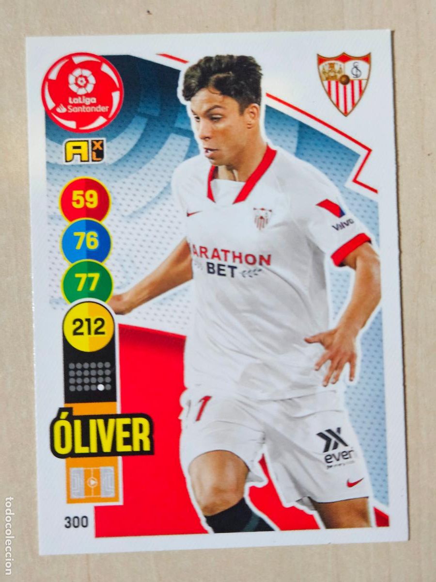 Cromos de f&uacute;tbol: FICHA N&ordm; 300 OLIVER - ADRENALYN 20 21 - PANINI 2020 - 21 - CROMO - SEVILLA