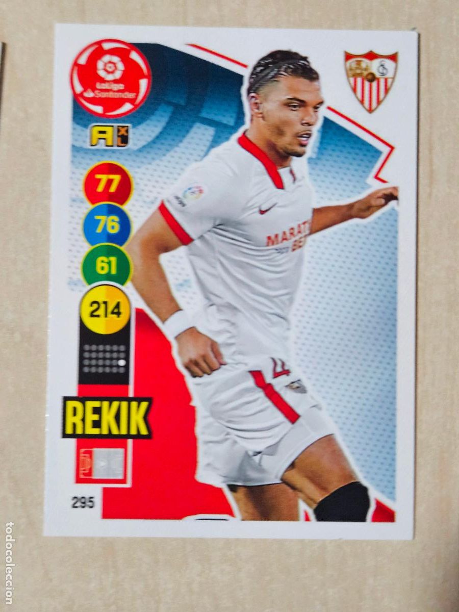Cromos de f&uacute;tbol: FICHA N&ordm; 295 REKIK - ADRENALYN 20 21 - PANINI 2020 - 21 - CROMO - SEVILLA