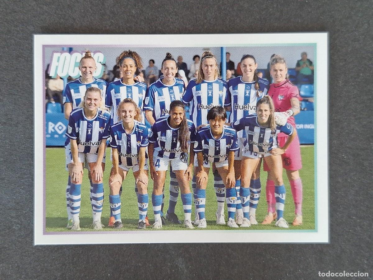 Cromos de f&uacute;tbol: L1 FOCUS 322 EQUIPO SPORTING DE HUELVA PANINI LIGA F 2024 2025 24 25 SIN PEGAR NUNCA PEGADO