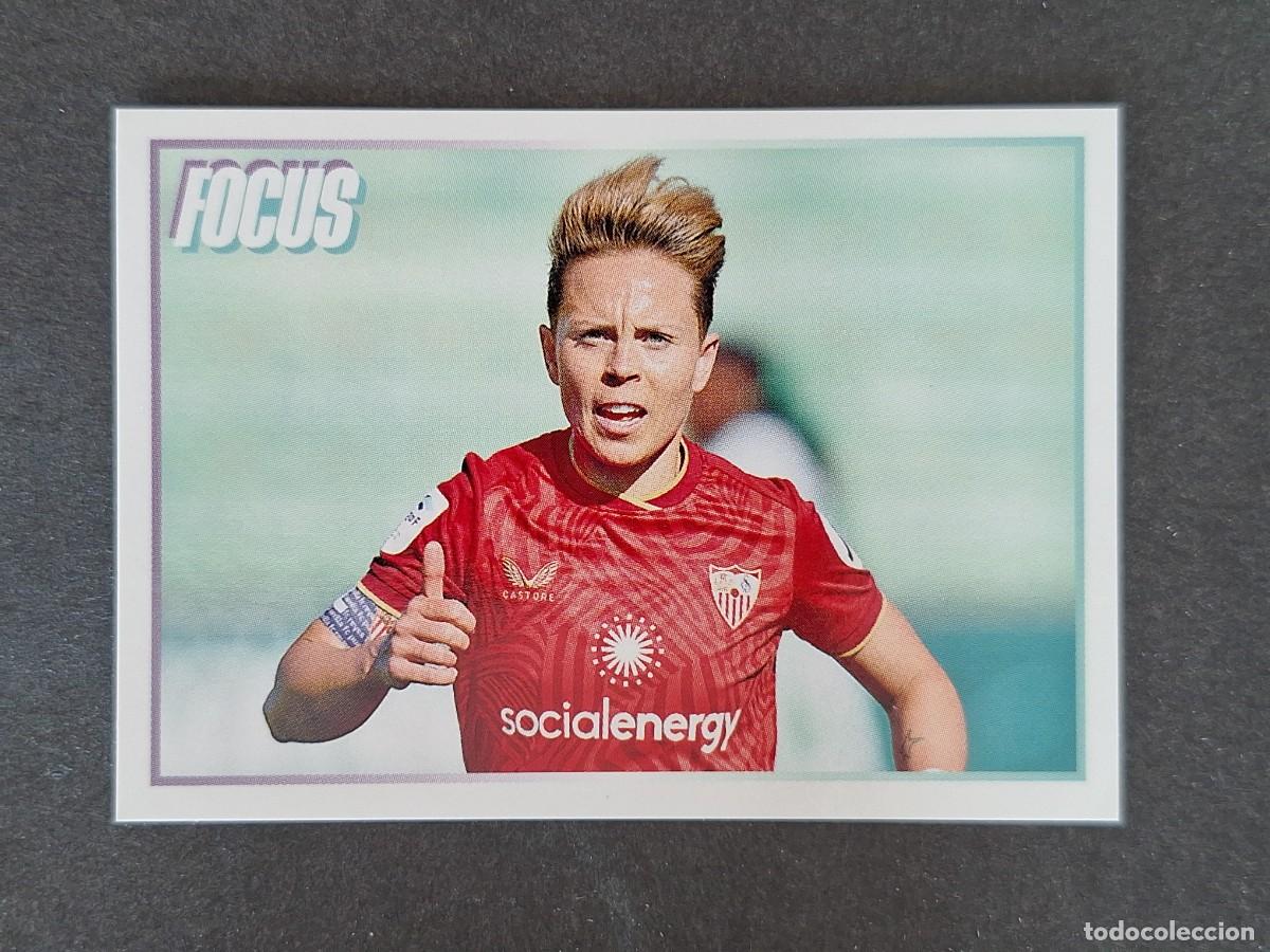 Fu&szlig;ball-Sticker: L1 FOCUS 323 AMANDA SAMPEDRO SEVILLA F. C. PANINI LIGA F 2024 2025 24 25 SIN PEGAR NUNCA PEGADO