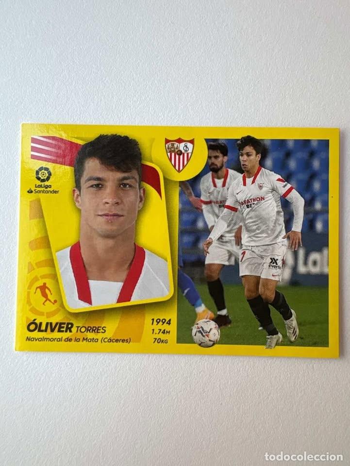 Fu&szlig;ball-Sticker: Cromo &Oacute;liver Torres Sevilla 16A Liga Este 2021-22