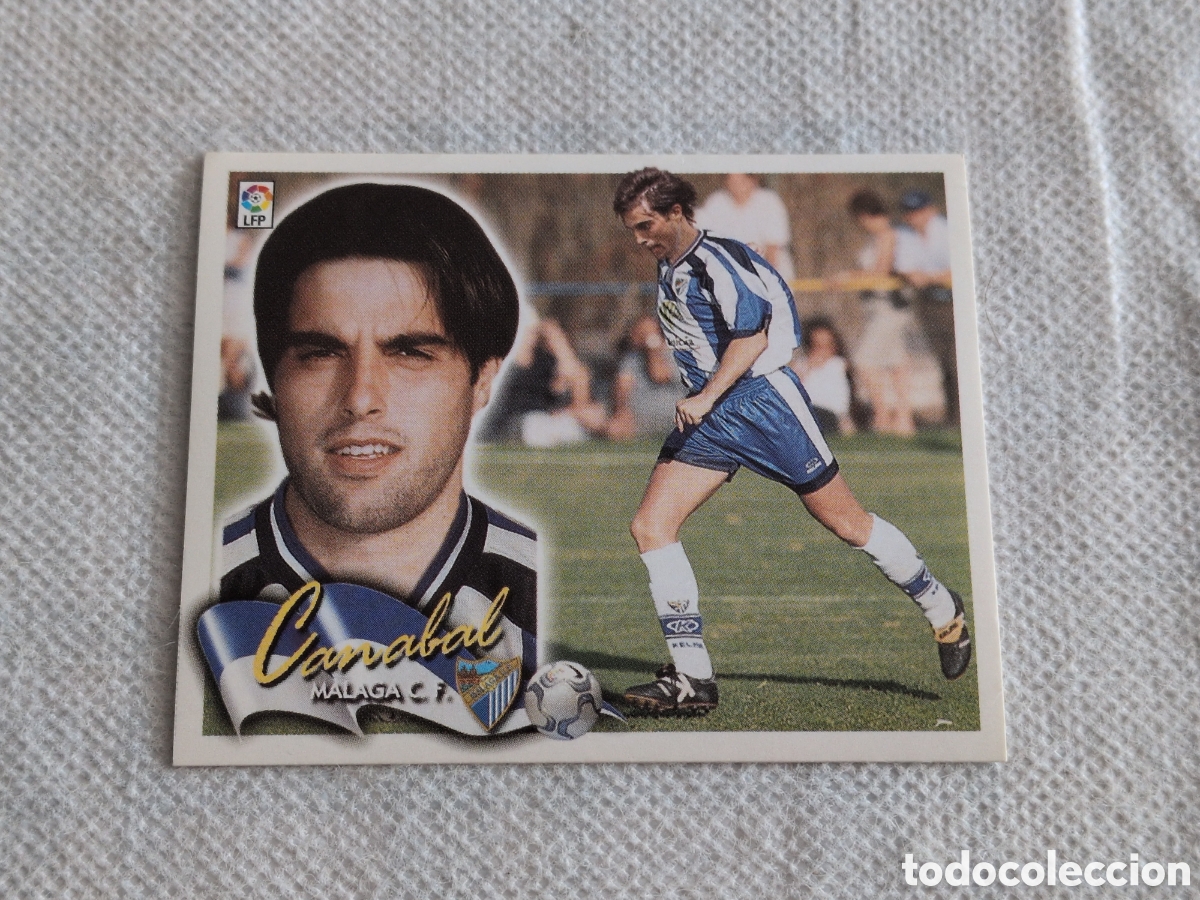 Figurine di Calcio: EDICIONES ESTE 2000-2001 00 01 FICHAJE N&ordm; 2 BIS 2BIS CANABAL (MALAGA) NUNCA PEGADO SIN PEGAR