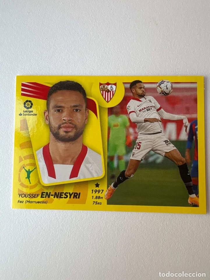 Cromos de f&uacute;tbol: Cromo Youssef En-Nesyri Sevilla 20A Liga Este 2021-22