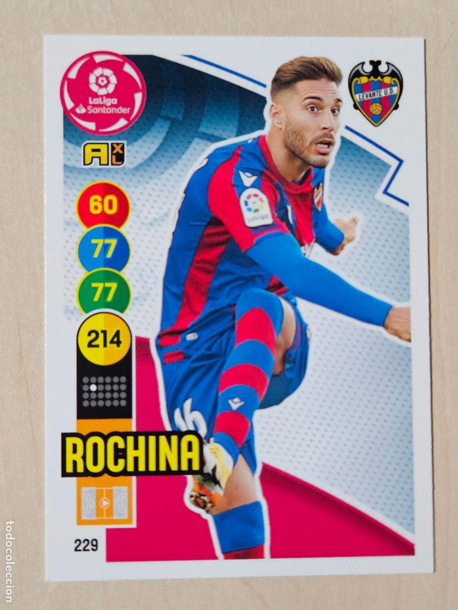 Cromos de f&uacute;tbol: FICHA N&ordm; 229 ROCHINA - ADRENALYN 20 21 - PANINI 2020 - 21 - CROMO - LEVANTE