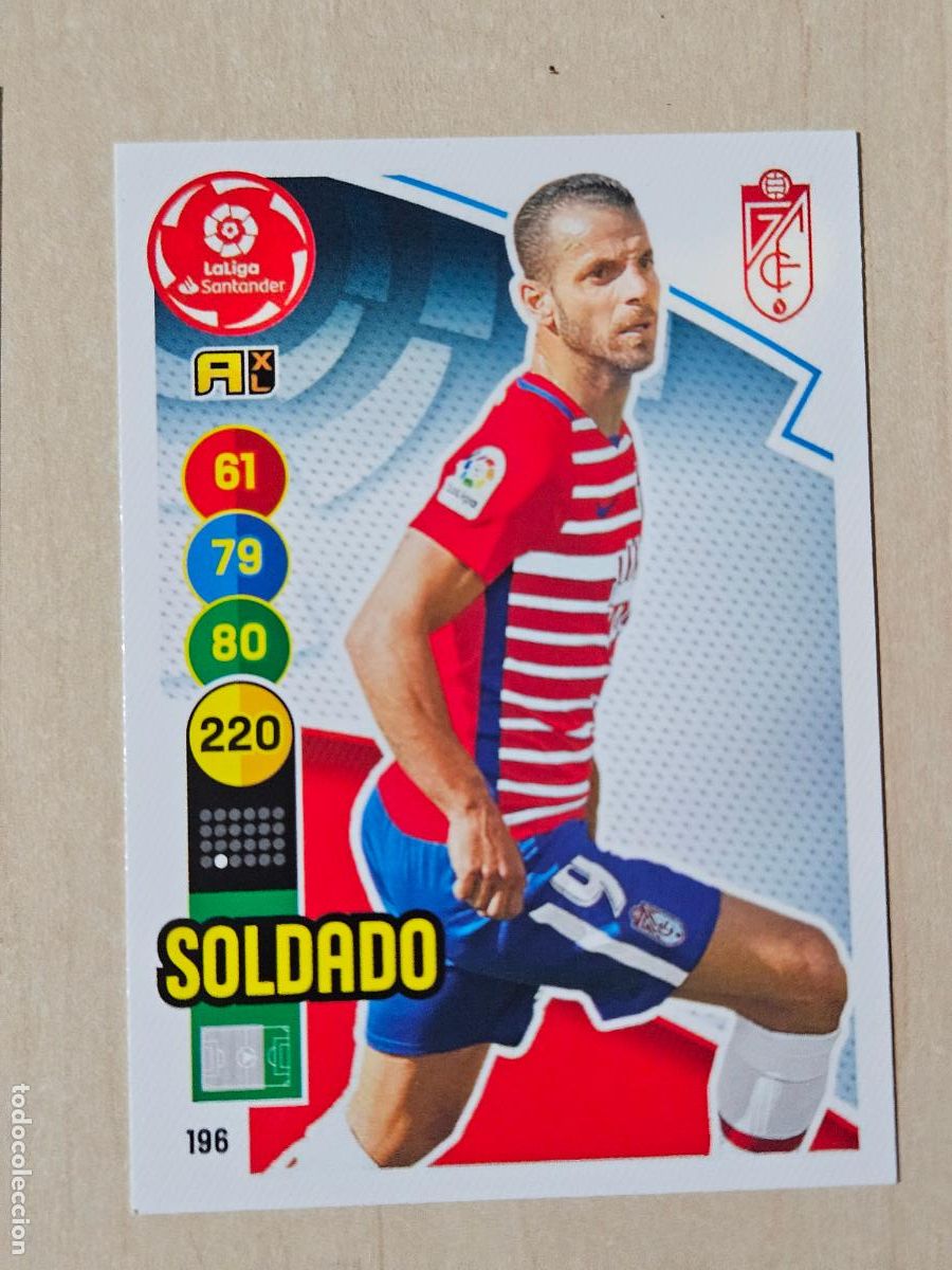 Cromos de f&uacute;tbol: FICHA N&ordm; 196 SOLDADO - ADRENALYN 20 21 - PANINI 2020 - 21 - CROMO - GRANADA