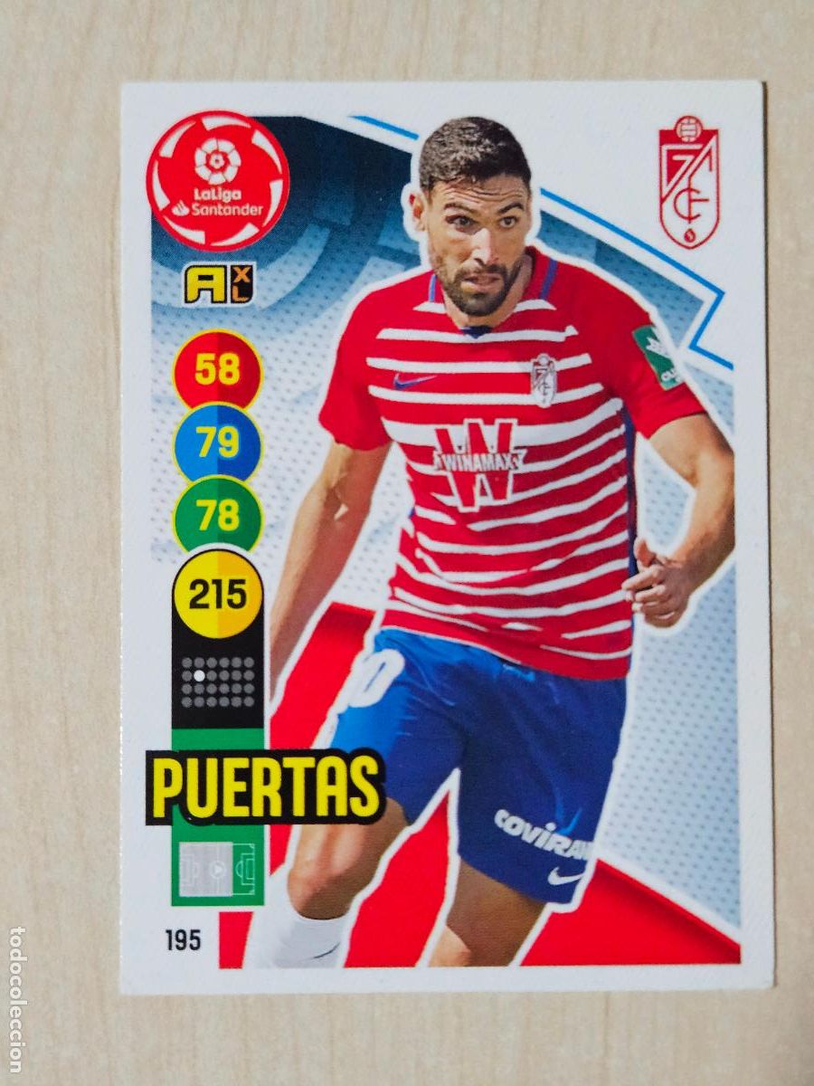 Cromos de f&uacute;tbol: FICHA N&ordm; 195 PUERTAS - ADRENALYN 20 21 - PANINI 2020 - 21 - CROMO - GRANADA