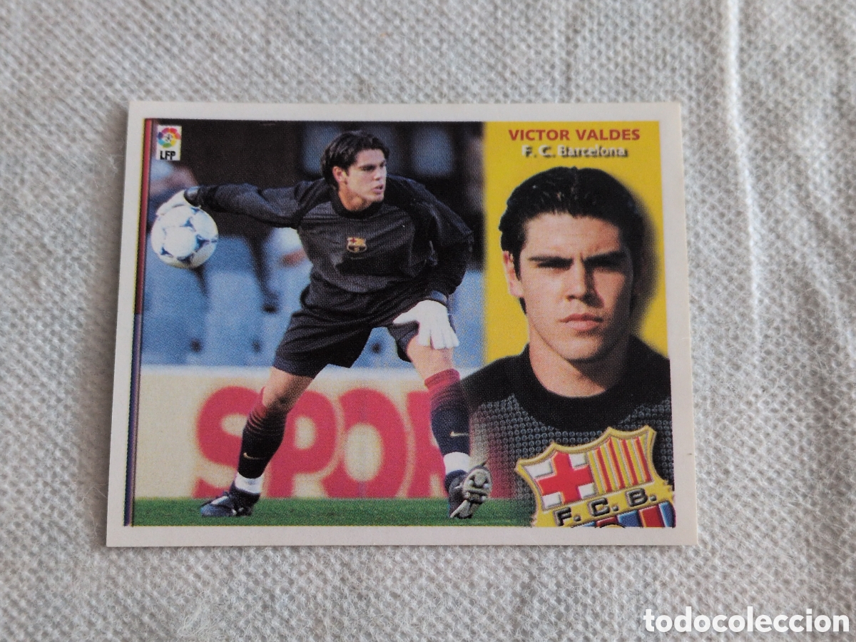 Figurine di Calcio: VICTOR VALDES BARCELONA ROOKIE FICHAJE 29 LIGA ESTE 2002/03 02 03 NUNCA PEGADO SIN PEGAR