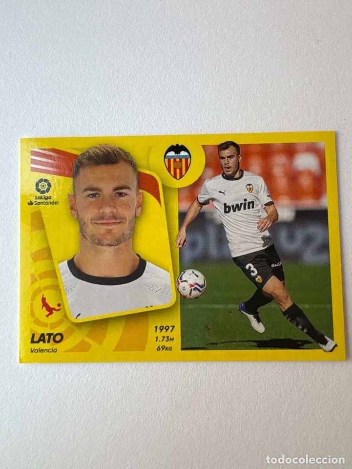 Cromos de f&uacute;tbol: Cromo Lato Valencia 12A Liga Este 2021-22