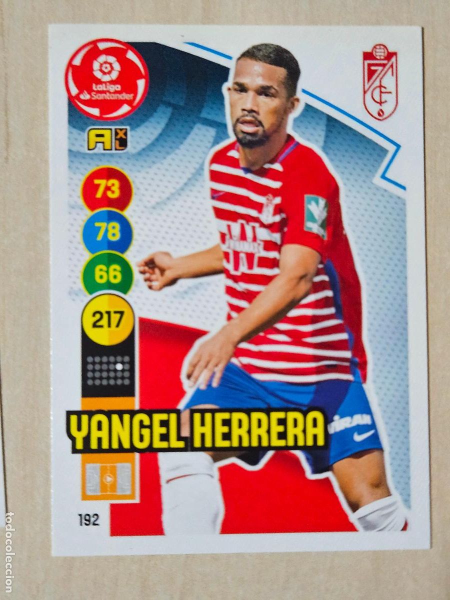 Cromos de f&uacute;tbol: FICHA N&ordm; 192 YANGEL HERRERA - ADRENALYN 20 21 - PANINI 2020 - 21 - CROMO - GRANADA