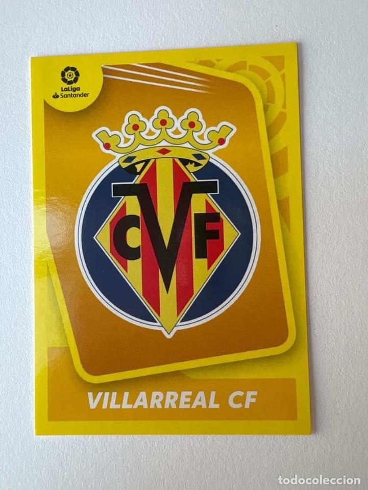 Cromos de f&uacute;tbol: Cromo Escudo Villareal 1 Liga Este 2021-22