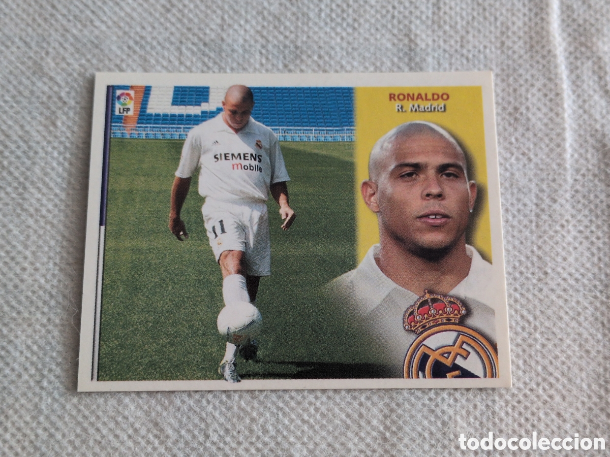 Figurine di Calcio: CROMO RONALDO REAL MADRID EDICIONES ESTE LIGA 02 03 2002 2003 FICHAJE 31 SIN PEGAR
