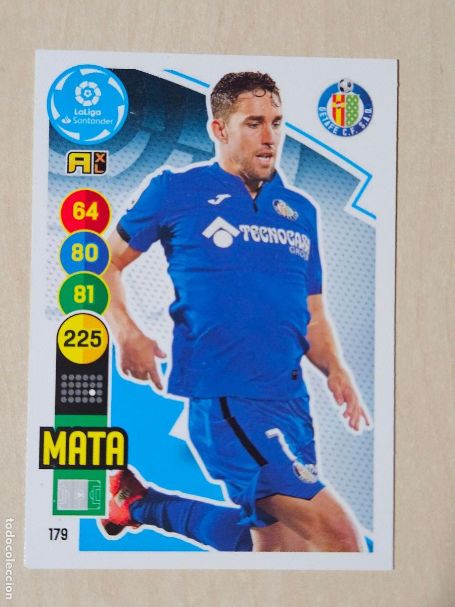 Cromos de f&uacute;tbol: FICHA N&ordm; 179 MATA - ADRENALYN 20 21 - PANINI 2020 - 21 - CROMO - GETAFE