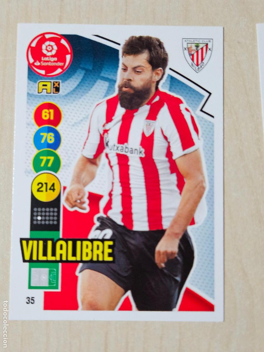 Cromos de f&uacute;tbol: FICHA N&ordm; 35 VILLALIBRE - ADRENALYN 20 21 - PANINI 2020 - 21 - CROMO - ATHLETIC DE BILBAO