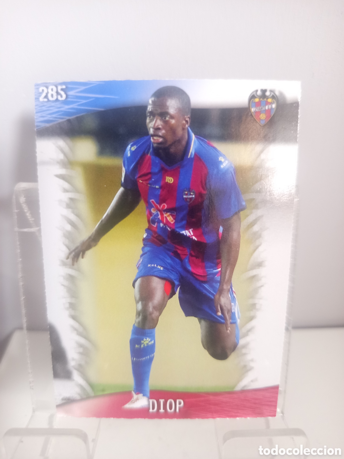 Cromos de f&uacute;tbol: ❇️ CROMO CARD ⚽ DIOP LEVANTE 285 FICHAS LIGA QUIZ GAME 2014 13 14 2013 2014 MUNDICROMO ❇️
