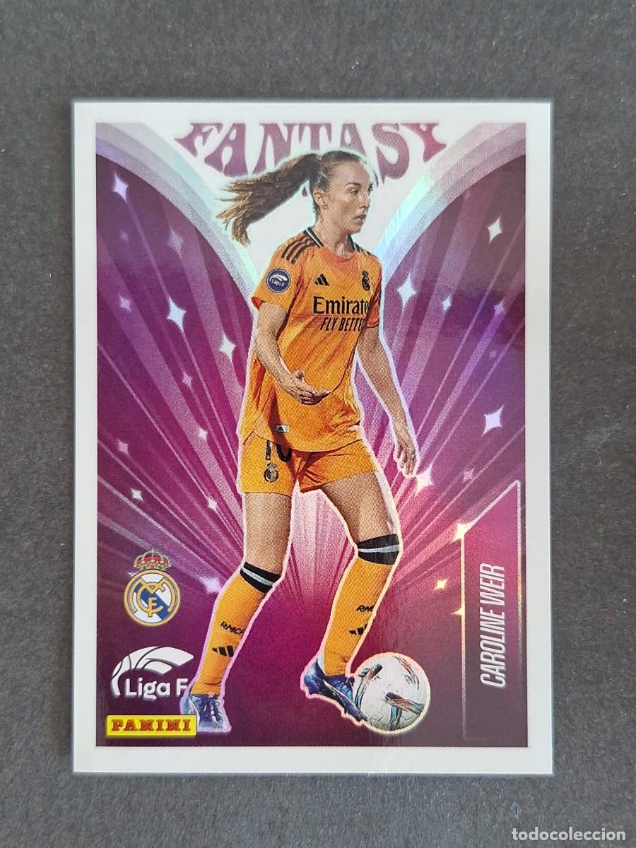 Cromos de f&uacute;tbol: L1 CAROLINE WEIR REAL MADRID C. F. FANTASY 330 PANINI LIGA F 2024 2025 24 25 SIN PEGAR NUNCA PEGADO