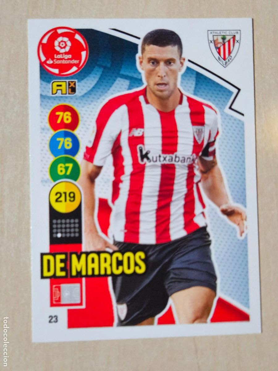 Cromos de f&uacute;tbol: FICHA N&ordm; 23 DE MARCOS - ADRENALYN 20 21 - PANINI 2020 - 21 - CROMO - ATHLETIC DE BILBAO
