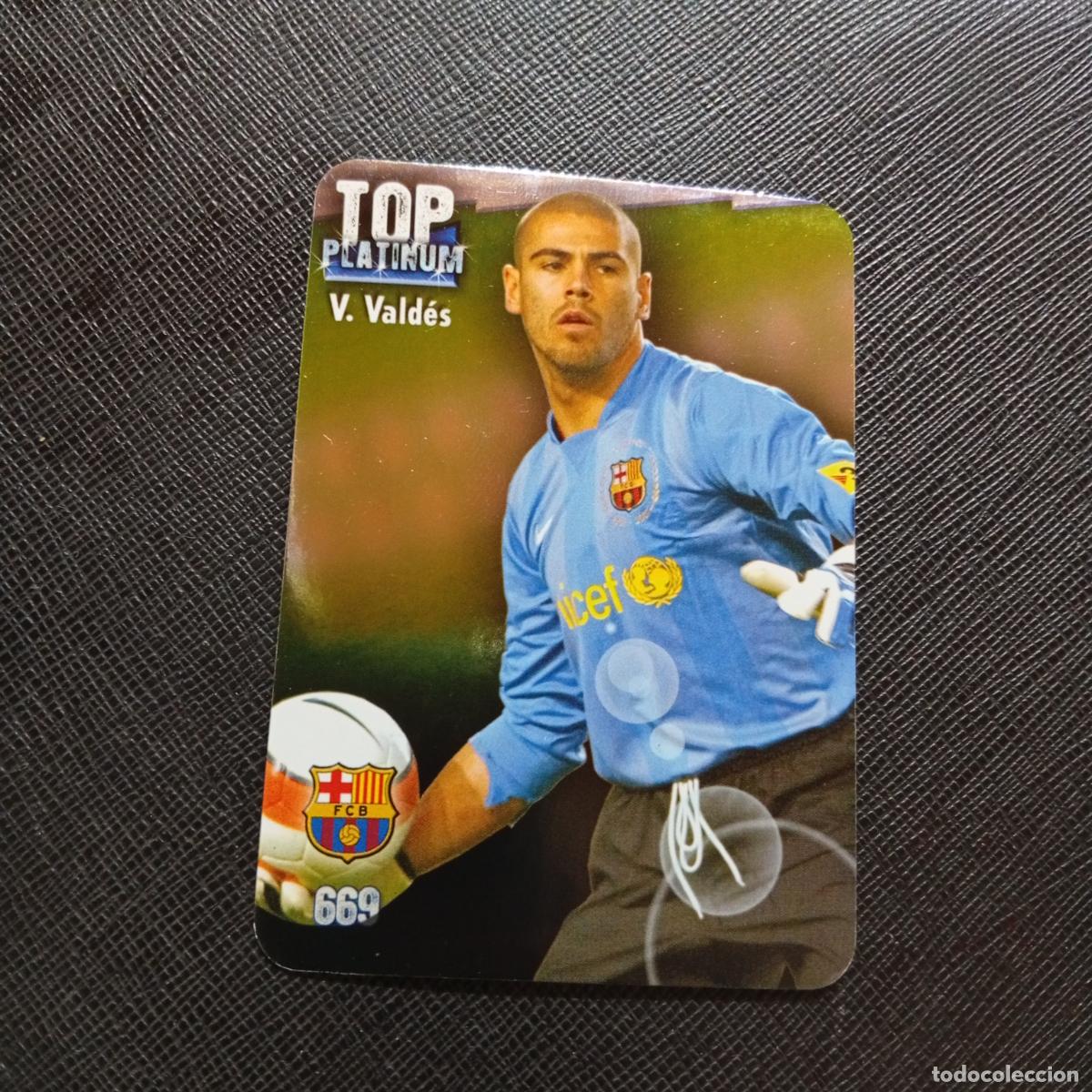 Cromos de f&uacute;tbol: 669 VICTOR VALDES BARCELONA MUNDICROMO QUIZ GAME 2008 2009 FUTBOL 08 09 - A212 PG12 BRILLO LISO