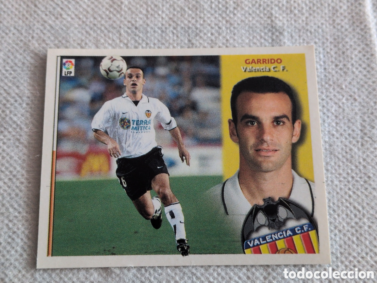 Figurine di Calcio: EDICIONES ESTE 2002-2003 FICHAJE N&ordm;16BIS GARRIDO (VALENCIA) LIGA 02-03 NUNCA PEGADO SIN PEGAR