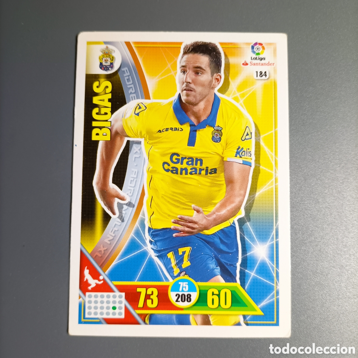 Cromos de f&uacute;tbol: ADRENALYN. LIGA 2016-2017 (LAS PALMAS) №184 BIGAS