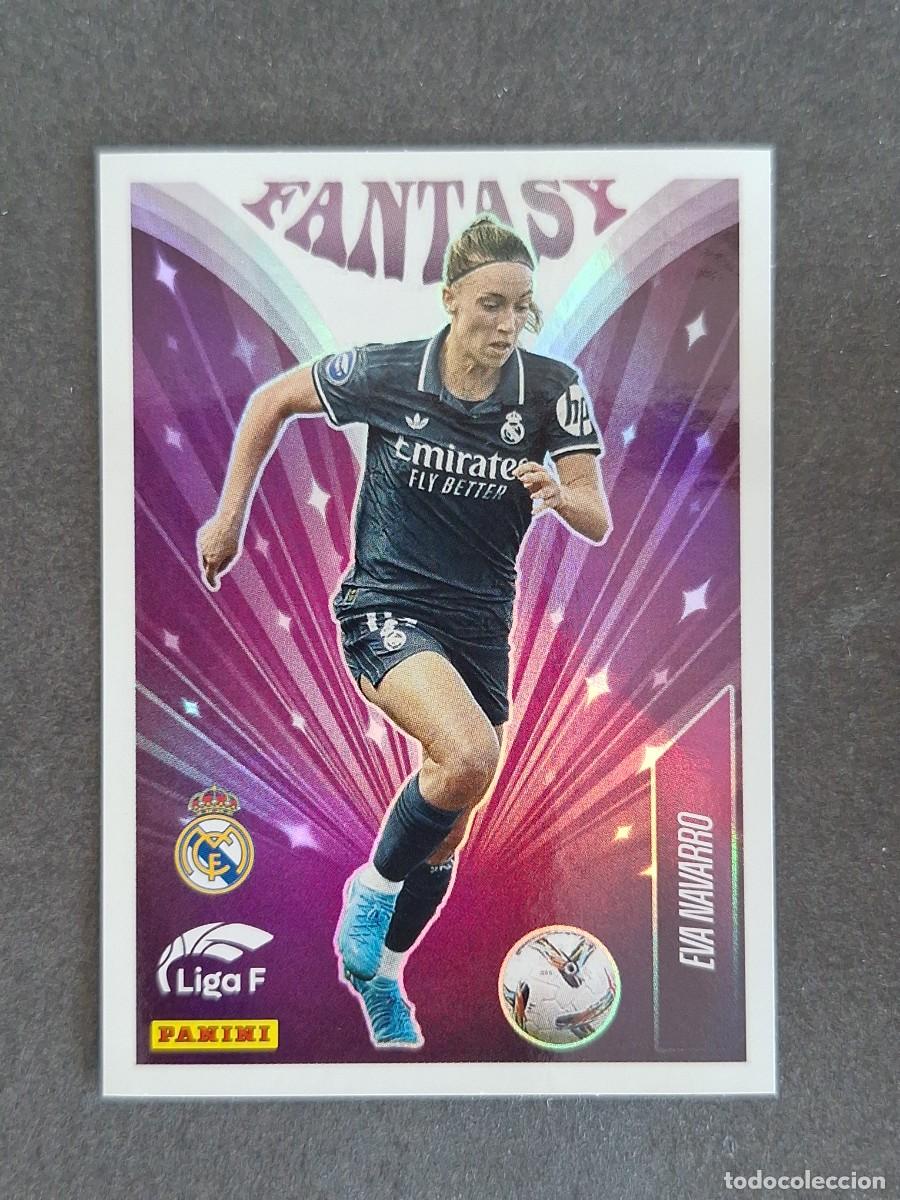 Cromos de f&uacute;tbol: L1 EVA NAVARRO REAL MADRID C. F. FANTASY 334 PANINI LIGA F 2024 2025 24 25 SIN PEGAR