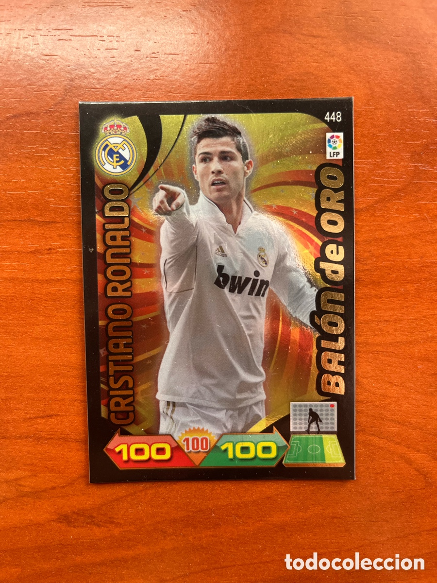 Cromos de f&uacute;tbol: BALON DE ORO - CRISTIANO RONALDO - 448 - ADRENALYN - 2011 2012 - PANINI - REAL MADRID