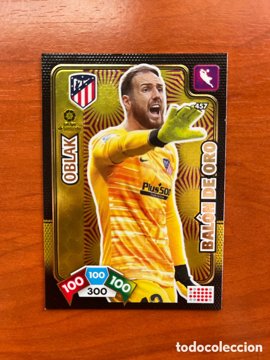 Cromos de f&uacute;tbol: OBLAK - BALON DE ORO - 457 - ATLETICO DE MADRID - ADRENALYN - PANINI 2019 2020 19 20