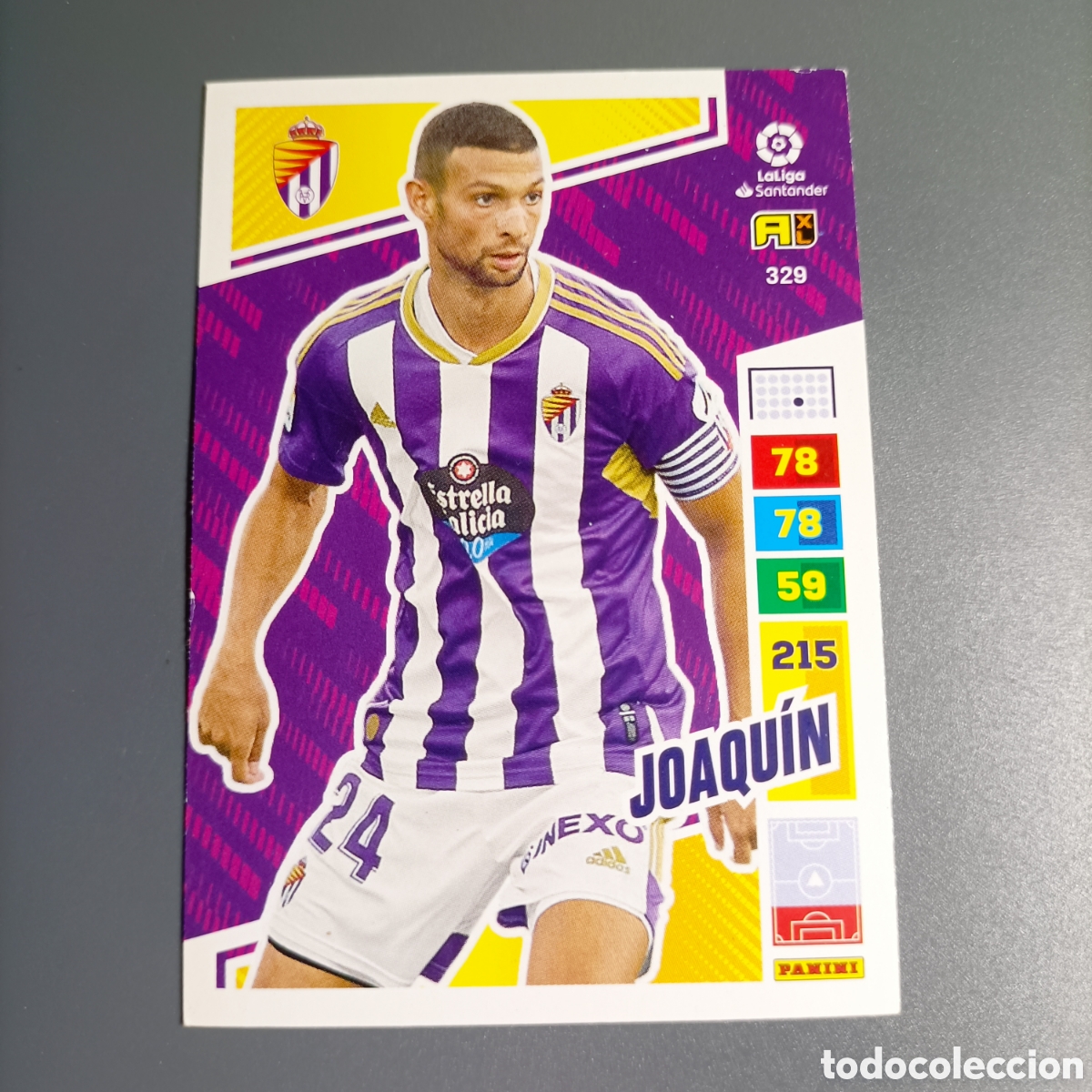 Cromos de f&uacute;tbol: ADRENALYN. LIGA 2022-2023 (VALLADOLID) №329 JOAQU&Iacute;N