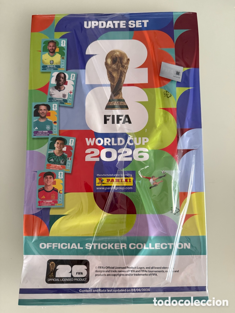 Cromos de f&uacute;tbol: Colecci&oacute;n oficial de cromos Update Set de la FIFA World Cup 2026 de Panini actualizaci&oacute;n