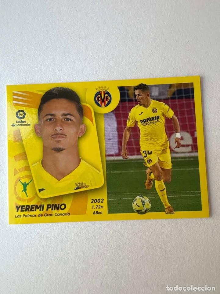 Cromos de f&uacute;tbol: Cromo Yeremi Pino Villareal 18B Liga Este 2021-22