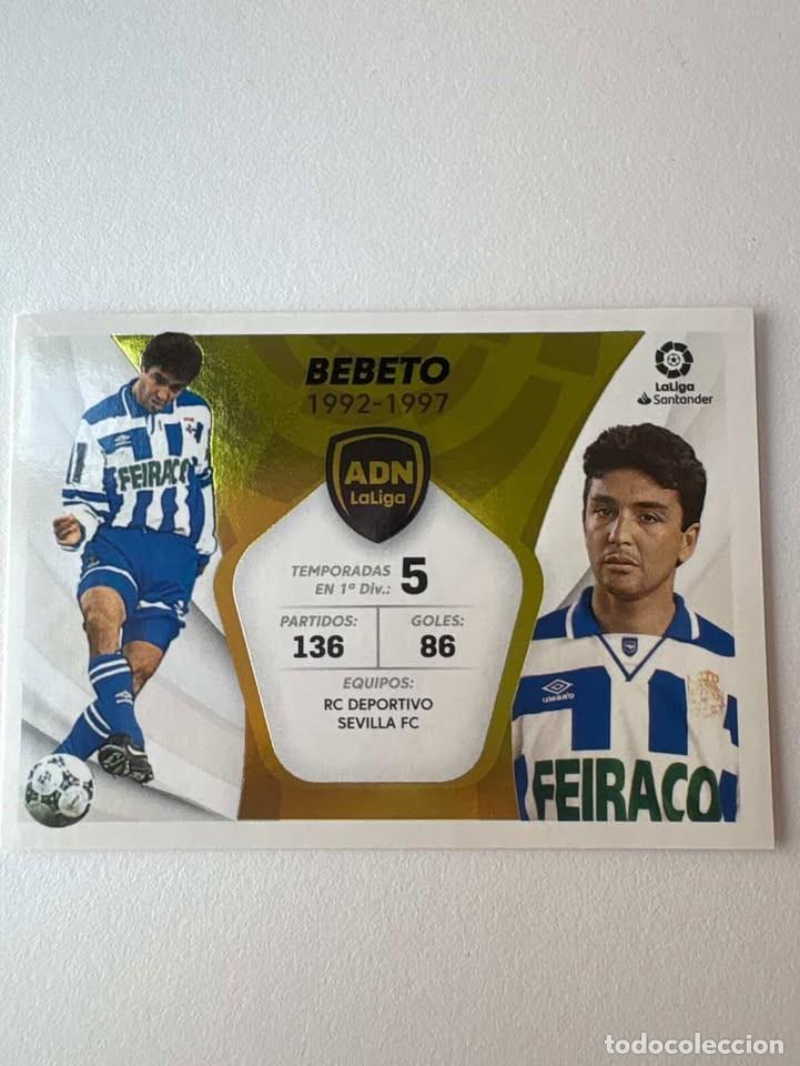 Cromos de f&uacute;tbol: Cromo Bebeto Deportivo de La Coru&ntilde;a ADN LaLiga 2 Liga Este 2021-22